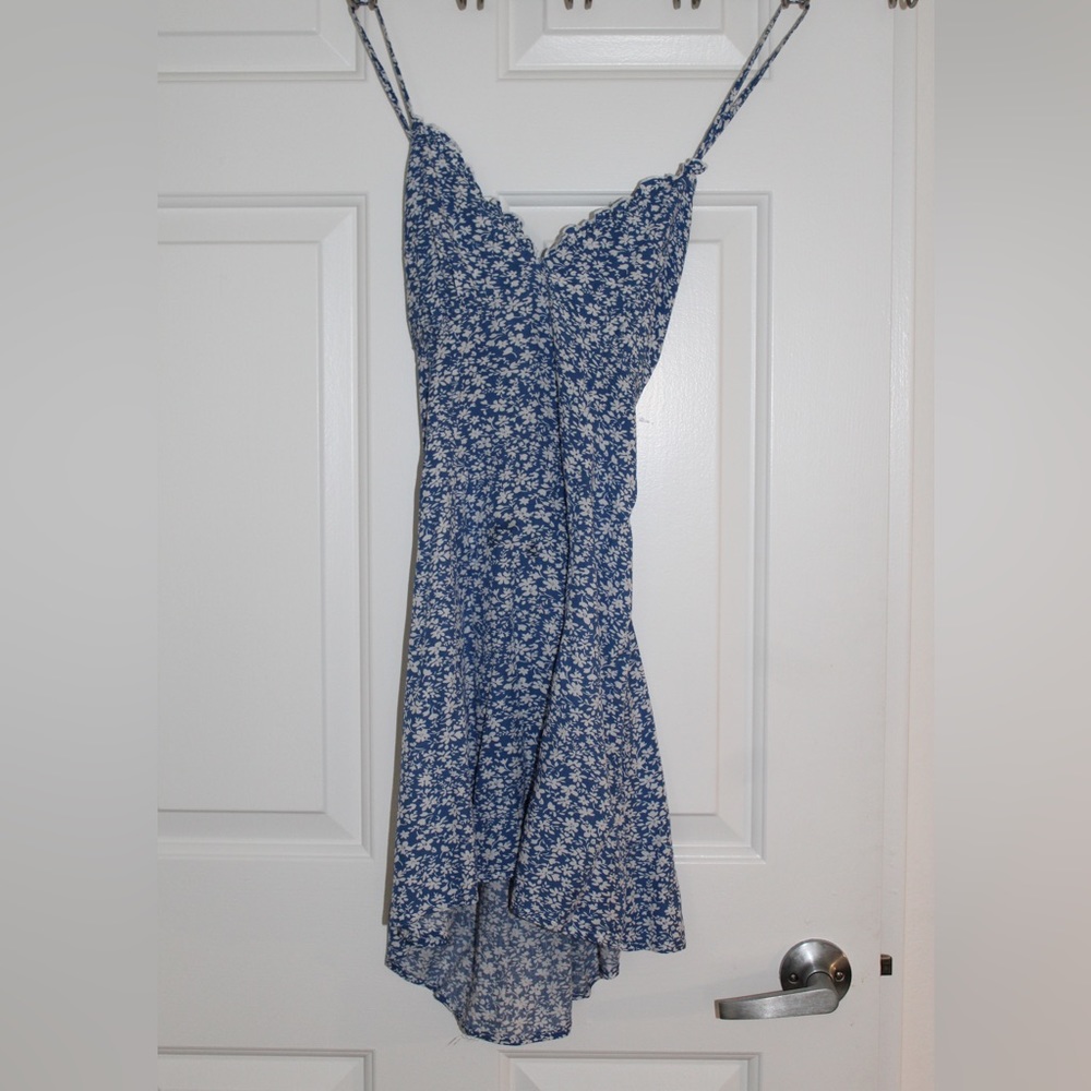 Blue mini dress